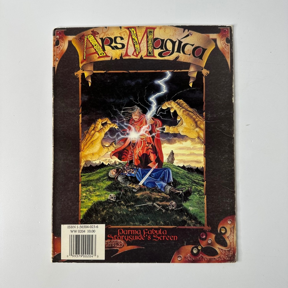 Ars Magica Parma Fabula Storyguides Screen Map White Wolf RPG Accessory 90s
